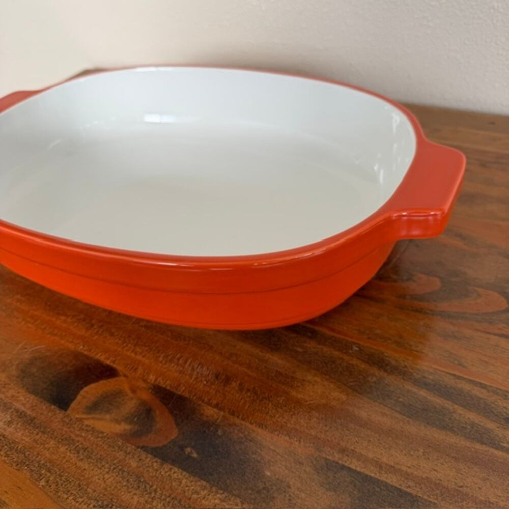 KitchenAid Orange 3.5qt Chip-Resistant Ceramic Casserole Dish - Picture 4 of 6